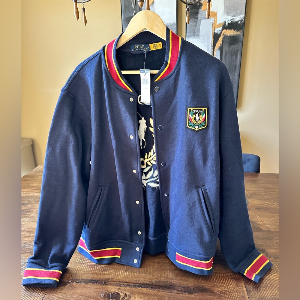 Ralph Lauren Polo Varsity Jacket Size L